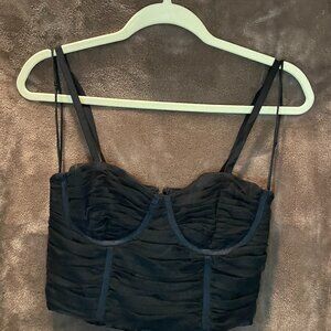 Alice & Olivia Black Tulle Corset (New with Tags)
